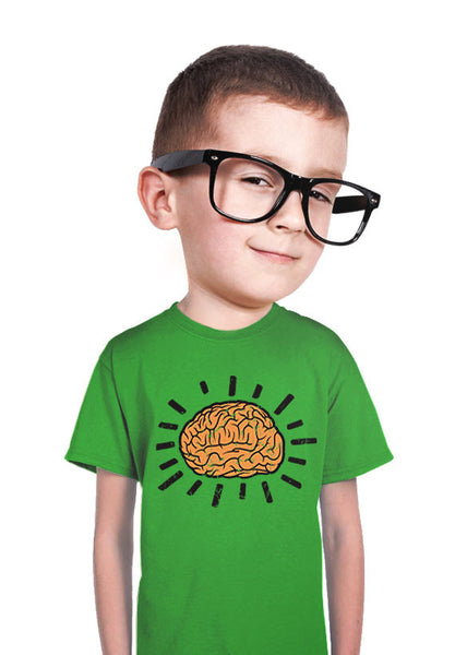 atomic brain kids t-shirt