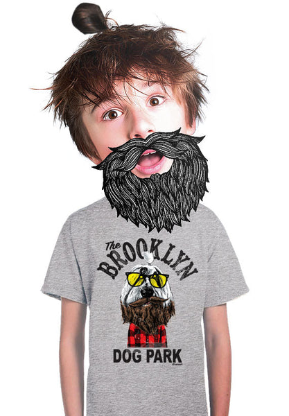 brooklyn dog park kids t-shirt