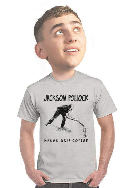 jackson pollock coffee t-shirt