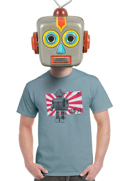 geeky kamikaze japanese robot t-shirt