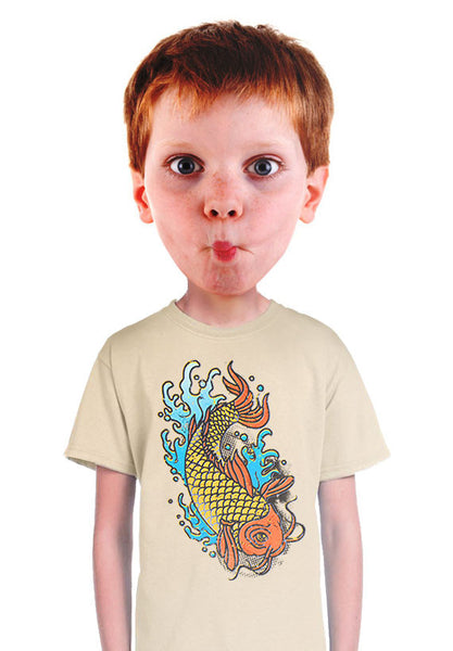 japanese koi fish kids t-shirt
