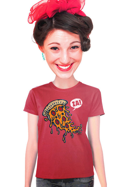 pizza za womens t-shirt
