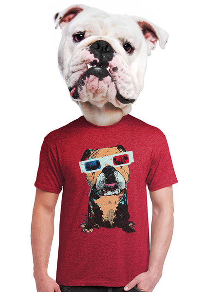 3d bulldog unisex t-shirt