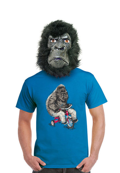 gorilla riding a trike unisex t-shirt