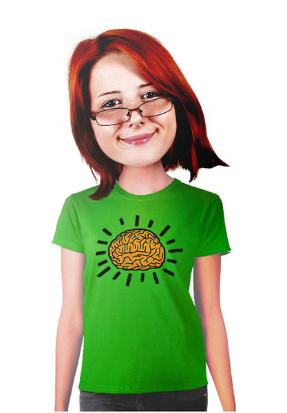atomic brain women t-shirt