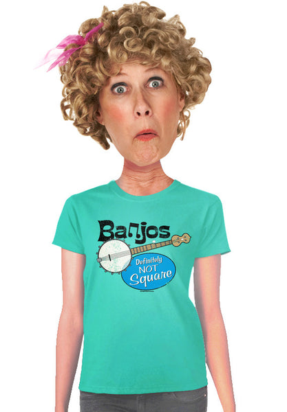 banjo are not square womens t-shirt