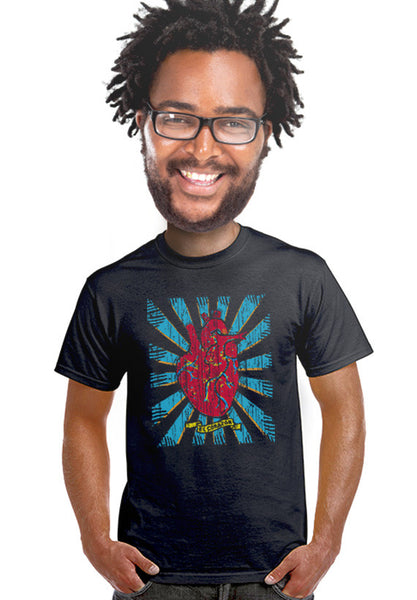 day of the dead heart t-shirt