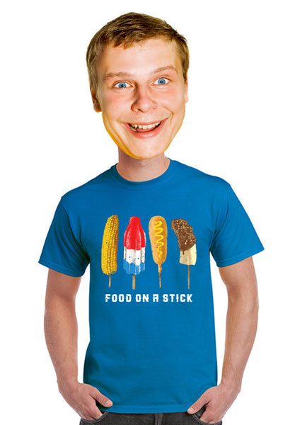 food on a stick t-shirt