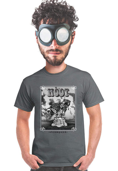 steampunk owl t-shirt