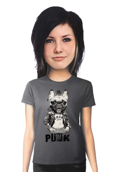 french bulldog punk rock tshirt