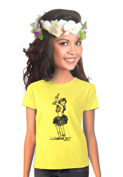 hula girl t-shirt