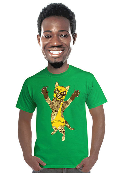 lucha libre gatito malo cat t-shirt