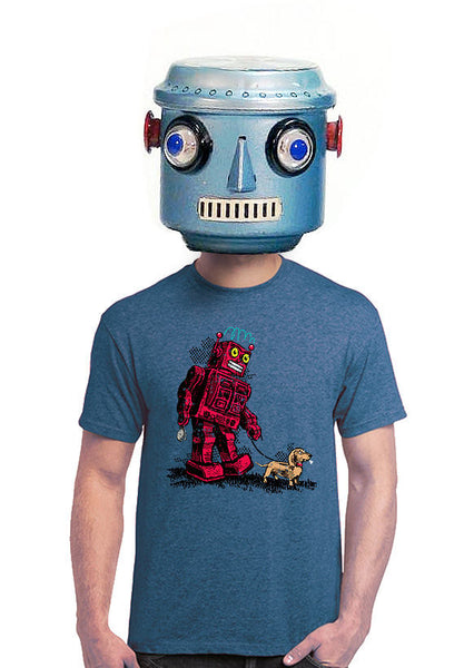 robot and his dog t-shirt
