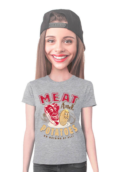 meat t-shirt and potatoes t-shirt