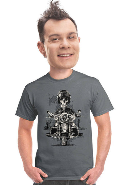 motorcycle skull t-shirt