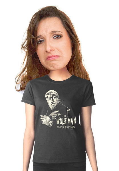 wolf man women's t-shirt