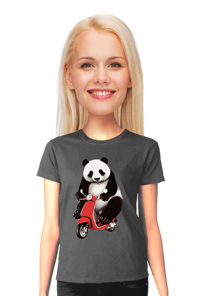 panda scooter t-shirt