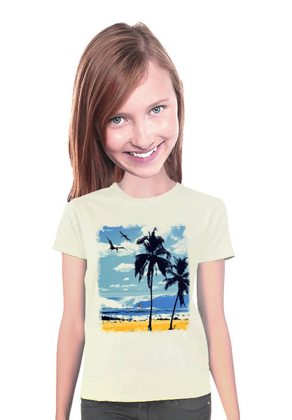 pterodactyl surfer womens t-shirt